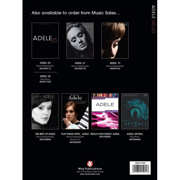 ... EN LIGNE CHEZ BAUER MUSIQUE Adele: Hello (Piano, Vocal & Guitar