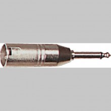 AD 25 Connecteurs & Accessoires - J 6,35 MONO MALE/XLR MALE X 2