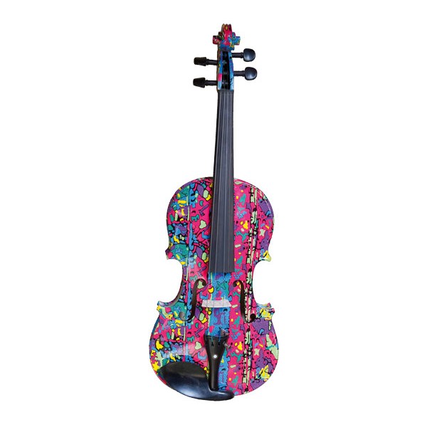 violon décoré