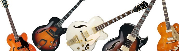Guitares demi-caisse, jazz