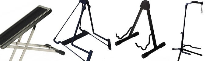 Supports guitares, repose pied