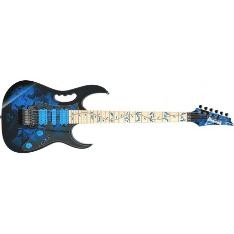 IBANEZ Série Signature Steve Vai-JEM77P-BFP Premium - blue floral pattern 