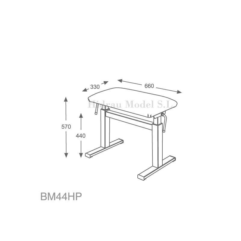 Banquette de concert hidrau-model X10 - FRANCE PIANOS