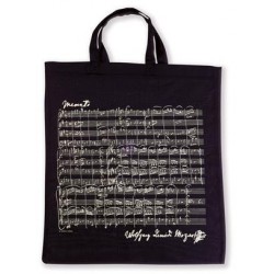 SAC A PARTITIONS MOZART EN TISSU COULEUR NOIRE