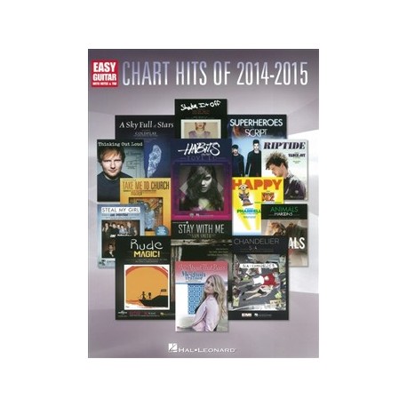 CHART HITS OF 2014-2015 EASY GUITARE