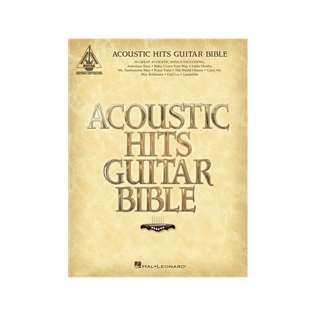 ACOUSTIC HITS GUITARE BIBLE