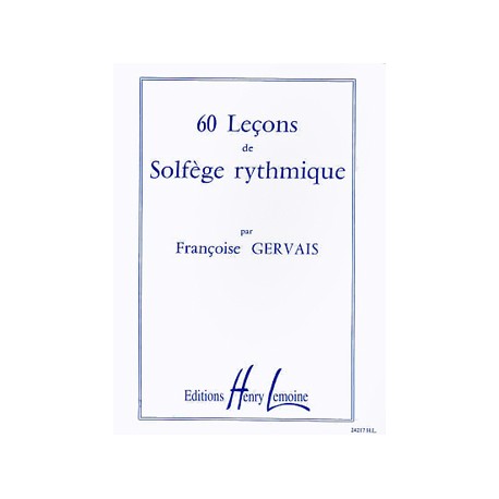 GERVAIS 60 LECONS RYTHMIQUE