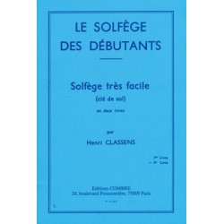 CLASSENS SOLFEGE DEBUTANT 2 CLE SOL