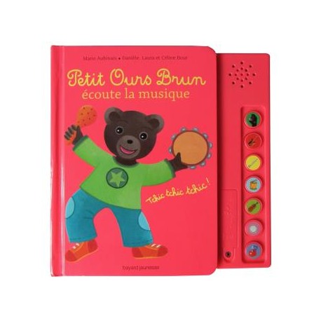 PETIT OURS BRUN ECOUTE LA MUSIQUE