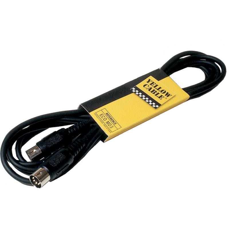 CABLE GUITARE JACK/JACK 3 M YELLOW CABLE PROFILE GP63D