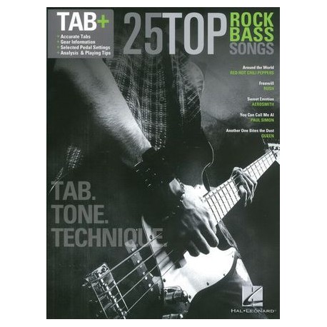 25 TOP ROCK BASS SONGS TAB