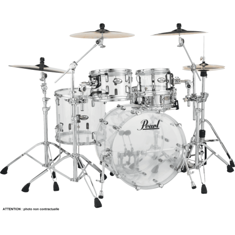 Pearl Crystal Beat Fusion 20" 4 fûts - Ultra Clear