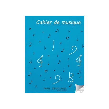 Cahier de Musique 12 Portees Petit Format 