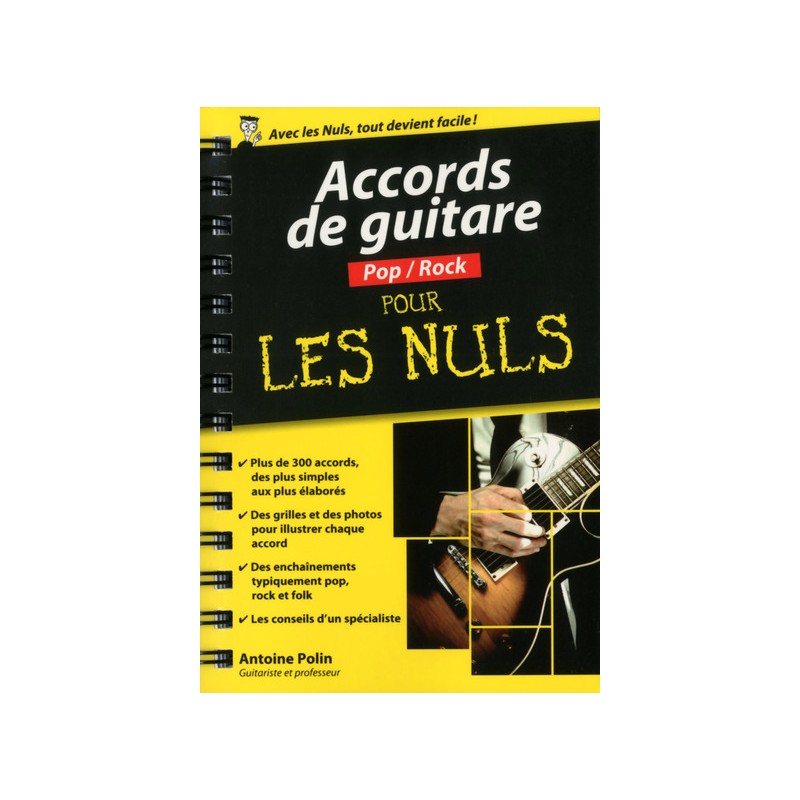 Accords De Guitare POP ROCK Pour Les Nuls - Livre BAUER MUSIQUE