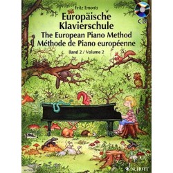 Auteur EMONTS Fritz Méthode de piano européenne - Vol. 2 AVEC CD