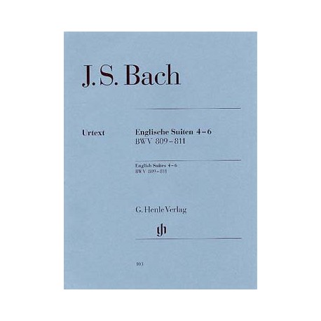 Jean-Sébastien Bach Suites Anglaises 4-6 BWV 809-811