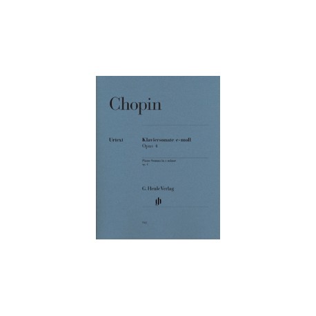 Chopin Sonate pour piano en do mineur Opus 4