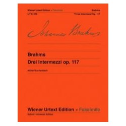Brahms 3 Intermezzi Opus 117 + fac-similé PIANO