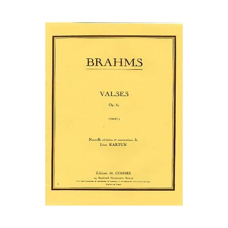 BRAHMS VALSES OP39 PIANO