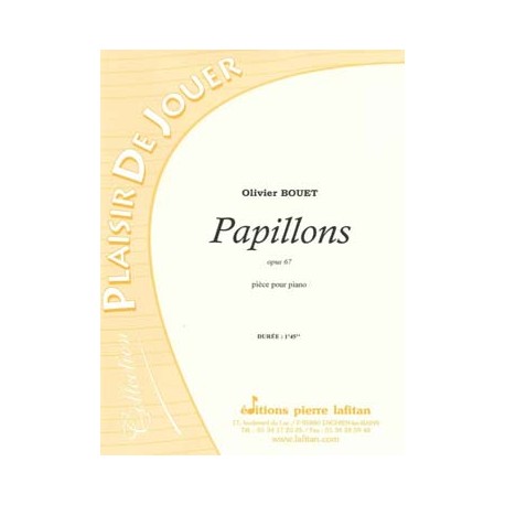 BOUET PAPILLONS PIANO