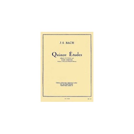 Bach Johann Sebastian / Delecluse Ulysse 15 Etudes - Clarinette