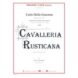 Carlo DELLA GIACOMA Fantaisie, op. 83 (Cavalleria Rusticana) - Clarinette et piano