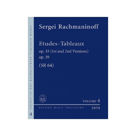 RACHMANINOFF ETUDES TABLEAUX OP33 OP39