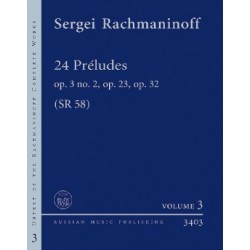 RACHMANINOFF 24 PRELUDES OP3 OP23 OP32