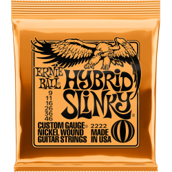 JEU ELECTRIQUE ERNIE BALL Slinky 2222 Hybrid 9-46