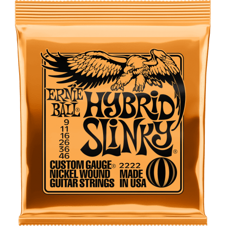 JEU ELECTRIQUE ERNIE BALL Slinky 2222 Hybrid 9-46