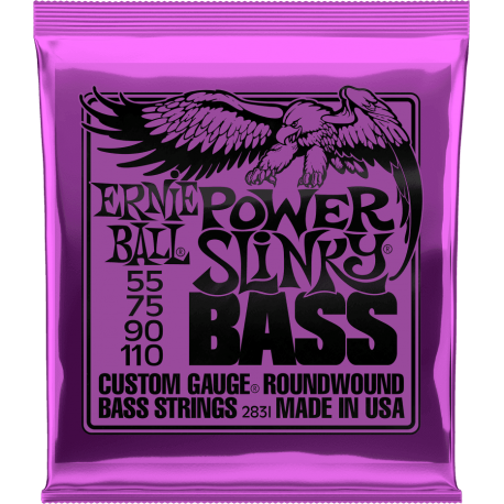 JEU CORDES BASSE ERNIE BALL 2831 Power Slinky 55-110