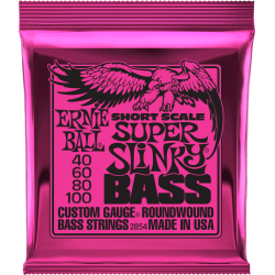 ERNIE BALL CORDES BASSE Super slinky short scale 40/100