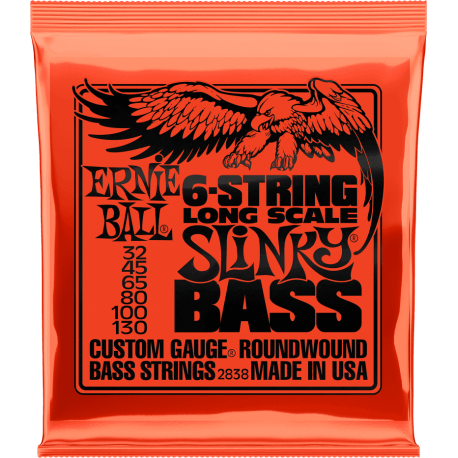 ERNIE BALL CORDES BASSE Slinky long scale 6c 32/130