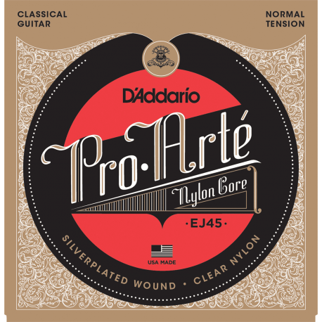 JEU D ADDARIO EJ45 Cordes Classiques PRO ARTE TIRANT NORMAL