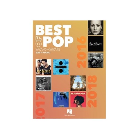 Best Of Pop 2016-2018 (Easy Piano) Livre | Piano Facile, Piano