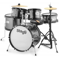 STAGG JR5 8" 10" 10" 12" 16" BATTERIE JUNIOR NOIR