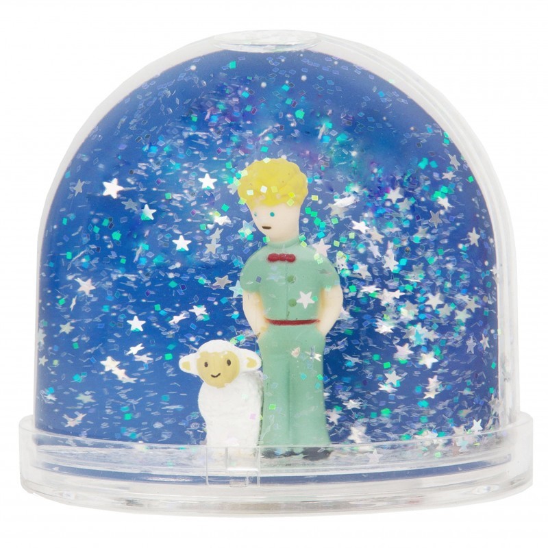 Boule à Neige Le Petit Prince Kiub - Décoration Enfantine Avec Personnage Et Rose - Effet Neige Magique