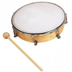 TAMBOURIN PEAU SYNTHETIQUE 20 CM