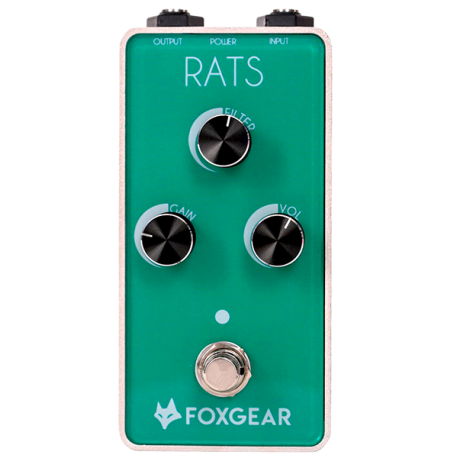 FOX GEAR RATS PEDALE DISTORTION GUITARE