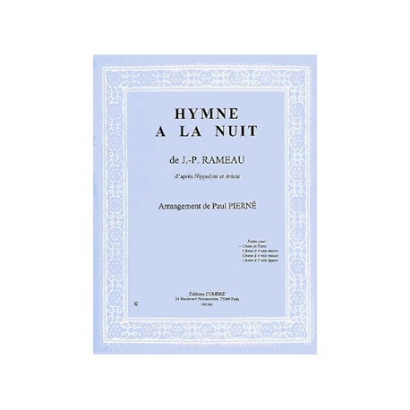 RAMEAU JEAN PHILIPPE L'HYMNE A LA NUIT