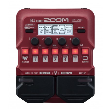 ZOOM B1 FOUR PEDALE BASS MULTI EFFET