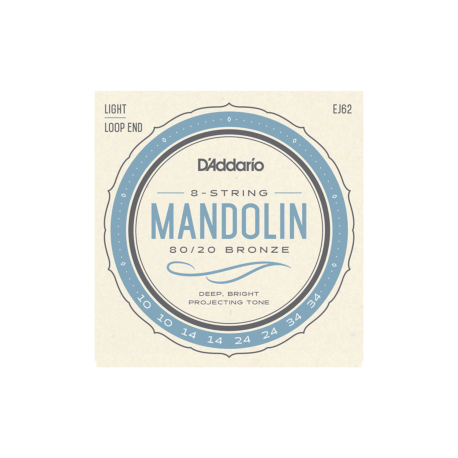 JEU D ADDARIO - Autres Cordes - MANDOLINE BRONZE 80/20 10-14-24-34