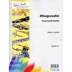 GUIOT Raymond Rhapsodie Flûte traversière et piano