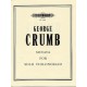 CRUMB George Sonate Partitions Violoncelle et piano