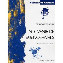 MASQUELIER Franck Souvenir de Buenos-Aires Saxophone et piano