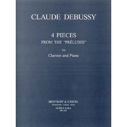 DEBUSSY Claude 4 Pièces clarinette et piano