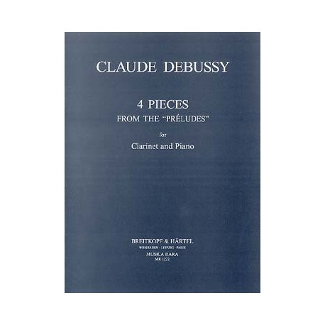 DEBUSSY Claude 4 Pièces clarinette et piano