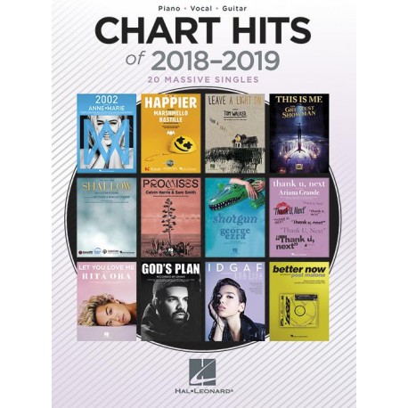 Chart Hits Of 2018-2019 piano vocal guitare