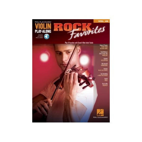 Violin Play-Along Volume 49 - Rock Favorites avec audio en téléchargment