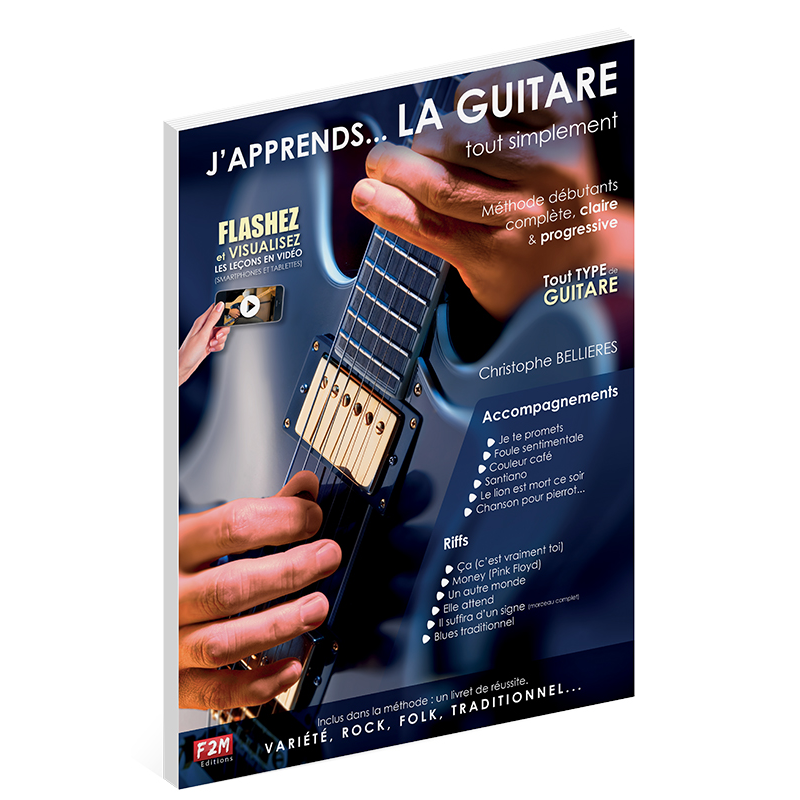 J'apprends LA GUITAREmethode guitare simple accompagnements riffs  -meilleur prix partition